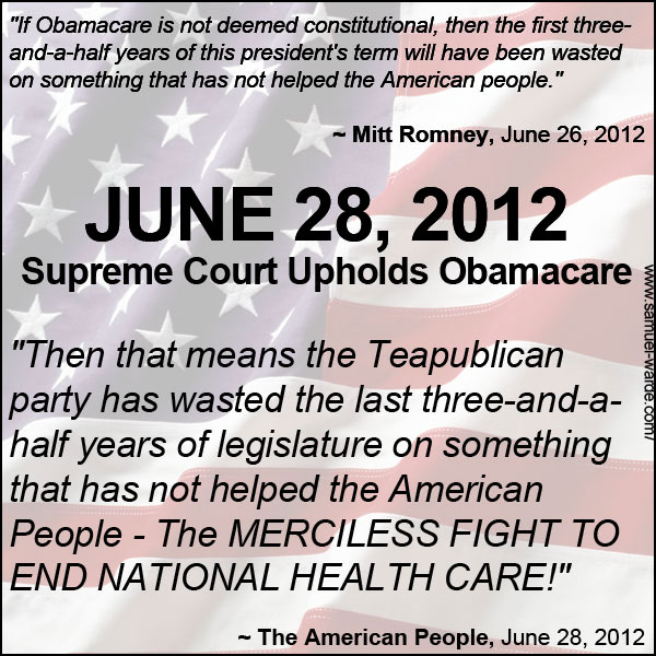 Supreme Court Upholds Obamacare