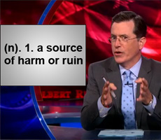 Colbert Report takes on Bain