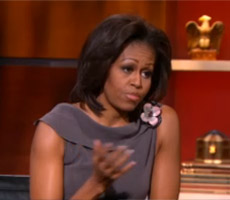 First Lady Michelle Obama on Colbert Nation