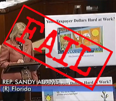 Anti-Science Tea Party backed Rep. Sandy Adams bites the dust