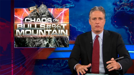 CHAOS on BULLS#%T MOUNTAIN: Jon Stewart Rips Fox News
