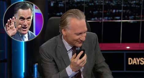 Bill Maher unveils the new iphone 5 with Romni instead of Siri
