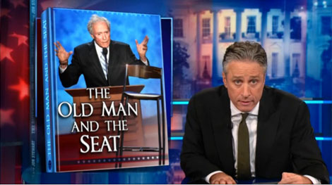 Jon Stewart: The Old Man and the Seat & Deconstructing Romney’s Speech
