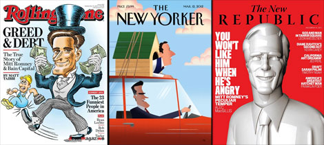 Photo Essay: Mitt Romney Magazine Covers
