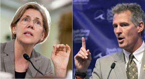 Senator-Scott-Brown-and-Elizabeth-Warren