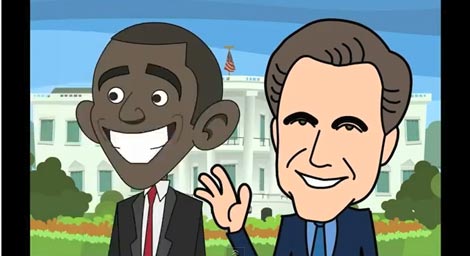 Barack to the Future – Political Parody Cartoon