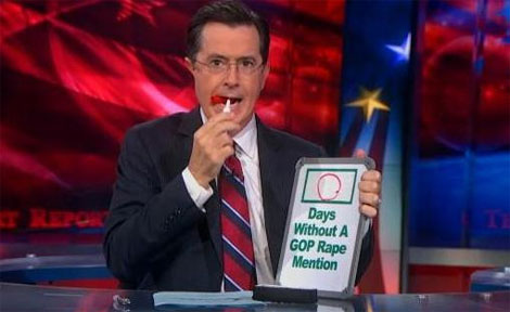 Colbert: How many days without a GOP rape mention