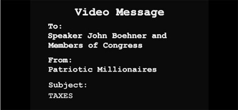 Patriotic Millionaires’ Message to Congress – ‘Tax Me’