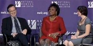 Anita Hill, Sandra Fluke and Garry Trudeau speak at the NWLC annual dinner