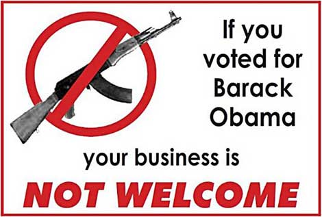 Gun Store Owner Bans Obama Supporters