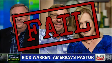 Rick Warren Compares Being Gay to Consuming Arsenic