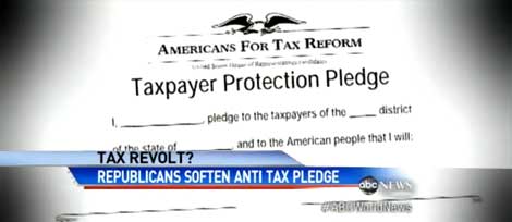 Tax Pledge Mutiny as Fiscal Cliff Approaches