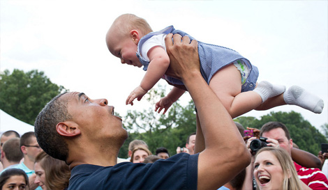 2012 in Photos: President Obama and Children