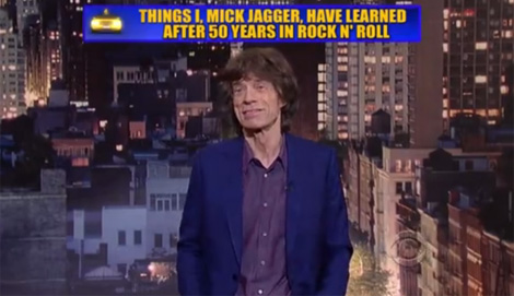 Mick Jagger Performs Top 10 On ‘Letterman’ (VIDEO)