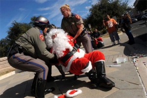 Santa Arrested At Occupy Austin