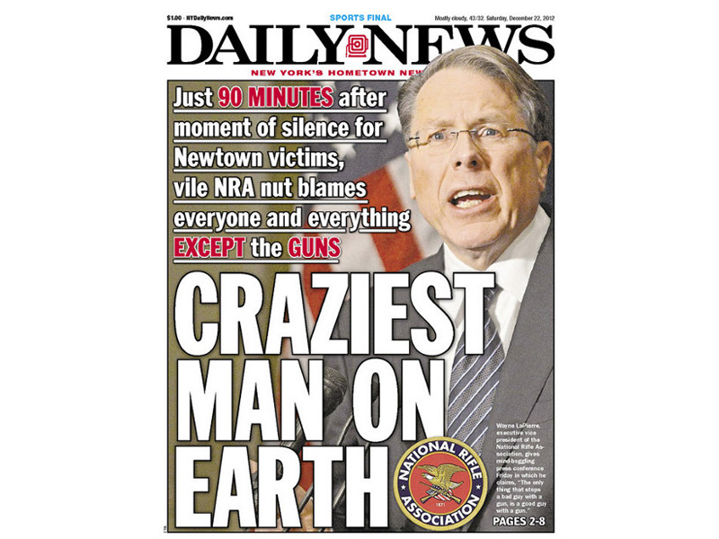 New York Daily News: LaPierre a ‘vile NRA nut’