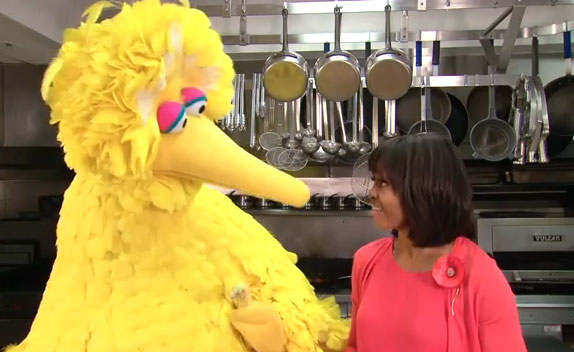 Michelle Obama and Big Bird Release Children’s Fitness Videos