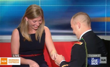 Soldier Makes A Surprise Proposal On TV (VIDEO)