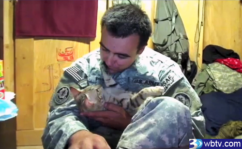 Oregon Soldier Saves Cat From Afghanistan (VIDEO)