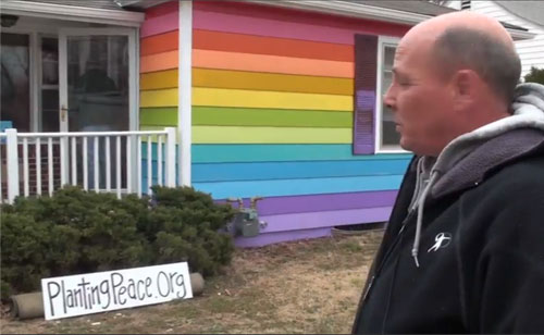 Westboro Baptist Church Neighbor House Painted Rainbow For Gay Pride (VIDEO)
