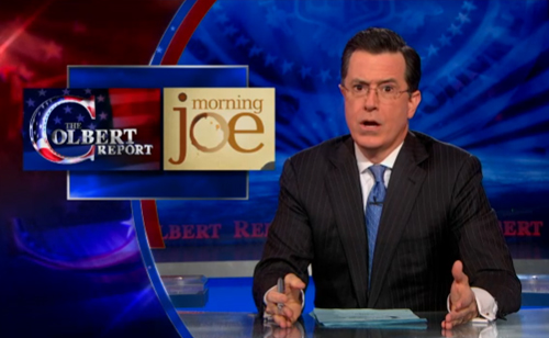 Morning Joe vs. The Colbert Report