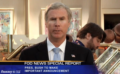 President Bush Reacts to Osama Bin Laden’s Death by Will Ferrell (VIDEO)