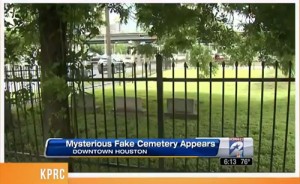 Man Creates Fake Cemetery