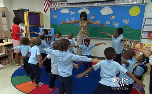 Michelle Obama Gets Her Groove On
