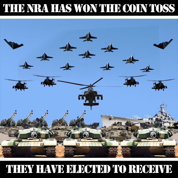 The NRA wins the coin toss