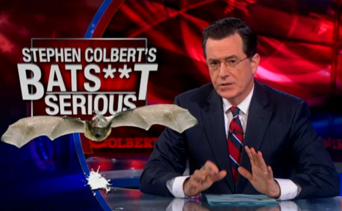 Stephen Colbert Premieres: ‘Batsh**t Serious’ (VIDEO)
