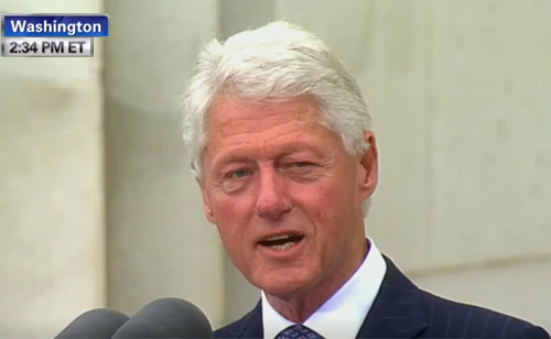 Bill Clinton speaks at 50th anniversary of March on Washington (VIDEO)