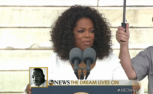 Oprah Winfrey Asks Washington “How Will the Dream Live On?”