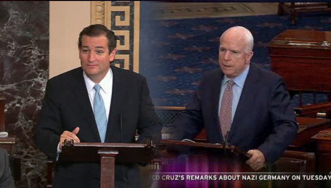 McCain Lights into Cruz for Nazi Germany Remarks