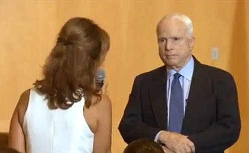 McCain Gets Schooled by Hostile Town Hall Attendees