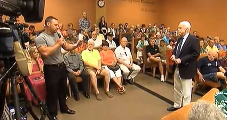 The Time McCain Was Accused of ‘Treason’ At His Own Town Hall Meeting – VIDEO