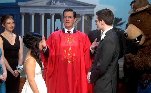 Colbert Performs Dream Wedding