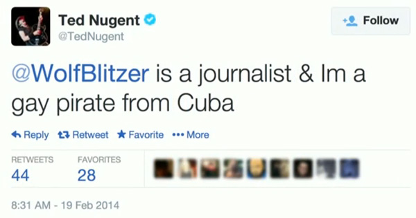 Ted Nugent Blasts CNN