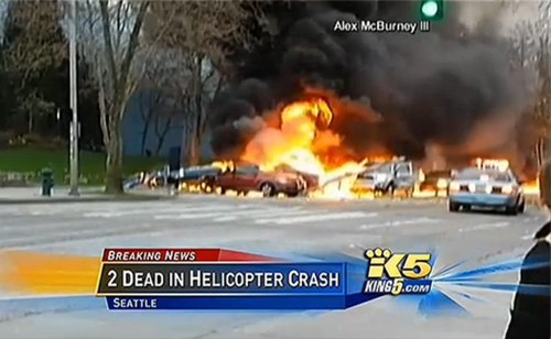 Horrifying Video Of News Helicopter Crash In Seattle