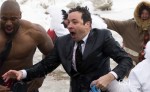Jimmy Fallon Takes Polar Plunge with Chicago Mayor Rahm Emanuel