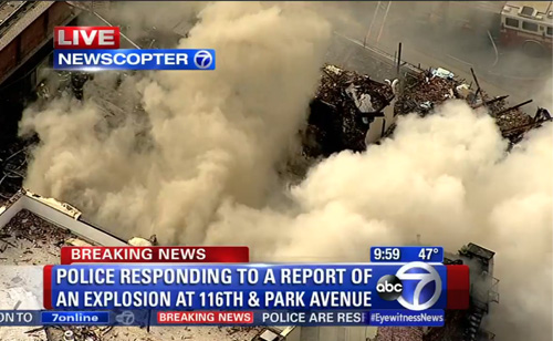 NYC Buildings Collapse After Large Explosion (VIDEO)