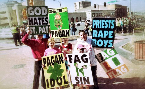 God Hates St. Patrick's Day: Sponsored By Westboro Baptist Hate Group