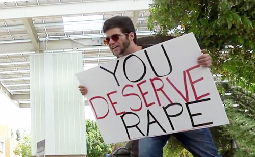 ‘You Deserve Rape’ Sign Held By Self Proclaimed Preacher on ASU Campus (VIDEO)