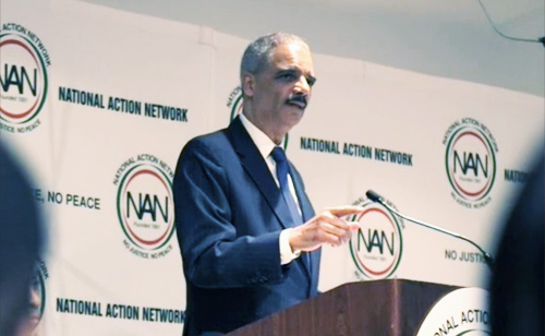 Eric Holder Slams Republicans, Straying From Planned Remarks (VIDEO)