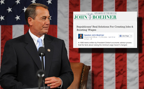 Busted: Hate-fest Breaks Out After John Boehner Gets Called Out For Lying On His Own Website