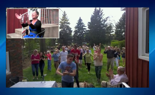 Terminally Ill Woman Surprised By Flash Mob Of Friends And Family (VIDEO)