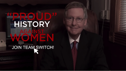 McConnell’s ‘Proud’ History Against Women Exposed In Political Ad -VIDEO