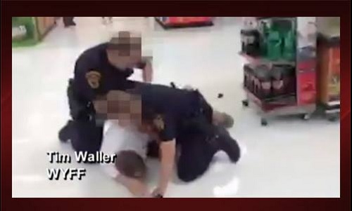 Horrified Onlookers Beg Police To Stop Beating Suspect In Walmart (VIDEO)