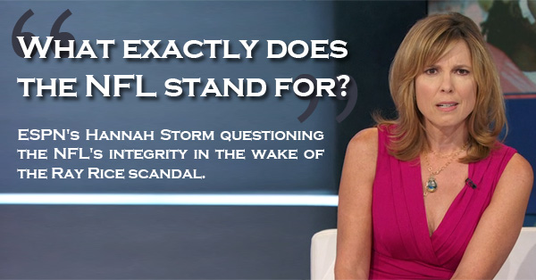 ESPN’s Hannah Storm Slams The NFL For Mishandling The Ray Rice Incident  – VIDEO