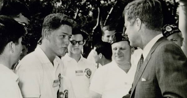 Watch 16-Year-Old Bill Clinton Meeting John F. Kennedy Back In 1963