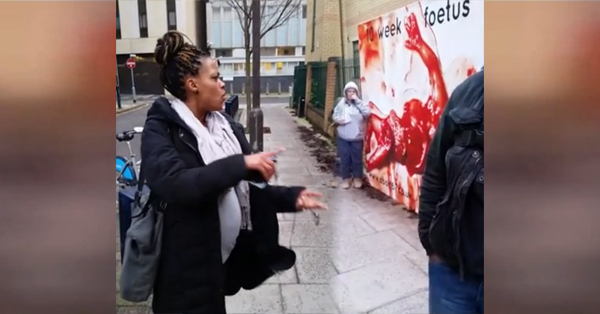 Pregnant Woman Blasts Anti-Choicers Outside Of Abortion Clinic (VIDEO)
